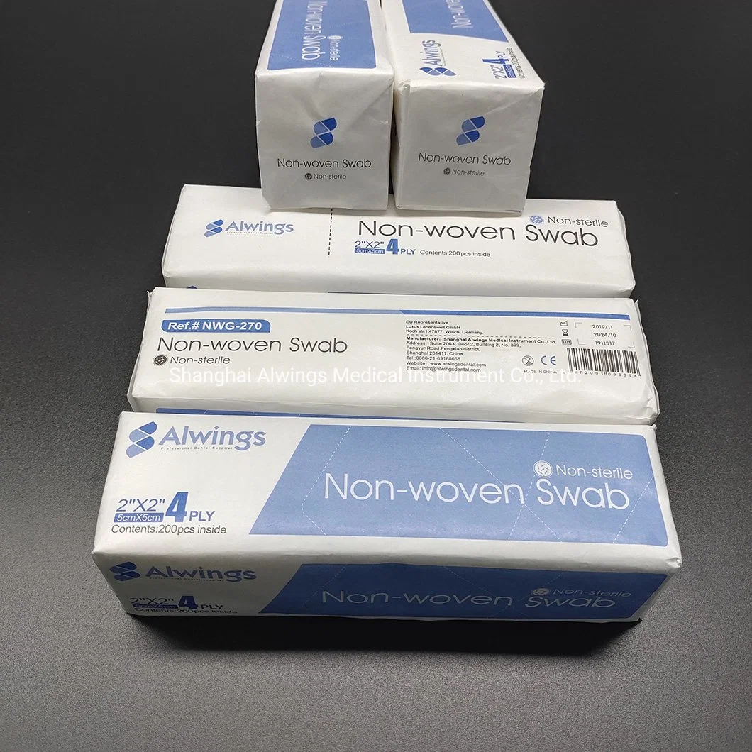 Alwings Medical Instruments Dental Disposable Non Woven Gauze Sponge Non Sterile