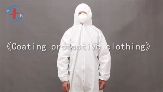 Disposable Non Woven Microporous Hooded Protective Suit Disposable Coveralls Polypropylene