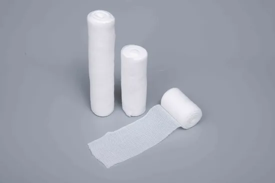 100% Gaze Surgical Cotton Sterile Absorbent Wound Dressing Gauze Swab Gauze Pads Sterilization Surgical Gauze Roll Bandage for Wound Care with X