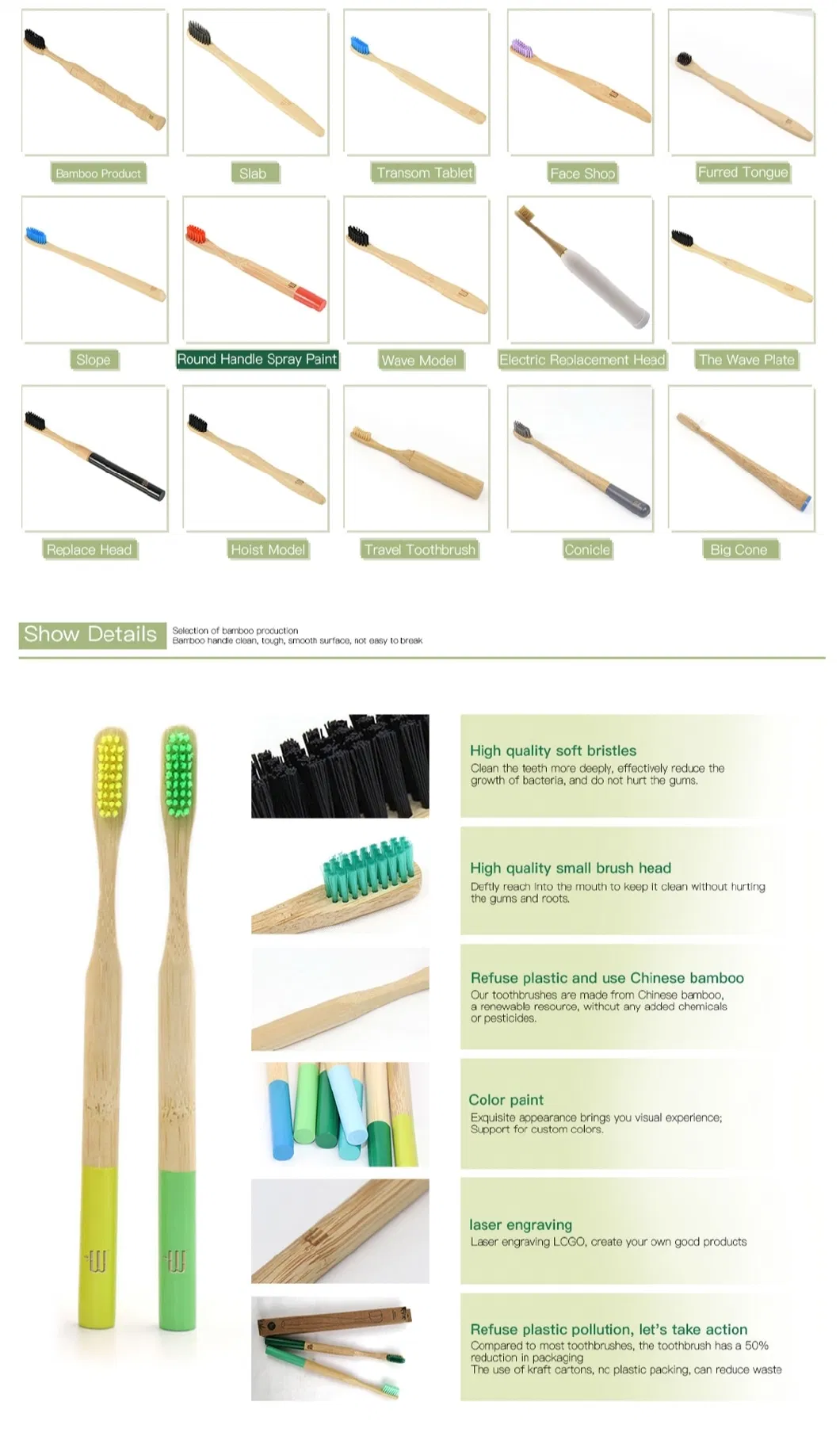 Adult Personal Care Newest Cheaper Price Bamboo Toothbrush for Travel