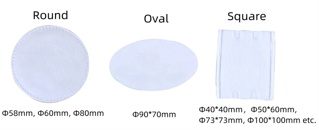 Basic Customization Factory Supply Gauze Layer Two-Sided Spun Lace Non Woven Disposable Round Cotton Pads for Salon