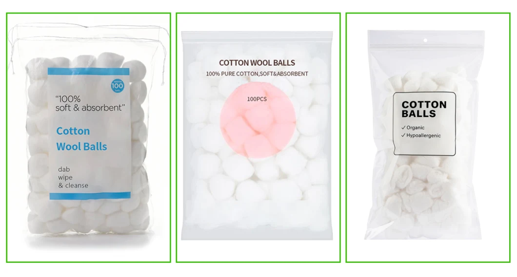 OEM Gauze Ball Surgical Sterilized Raw Absorbent Cotton Balls