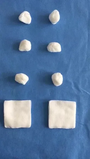 Medical Gauze Swab Pad Use 100% Cotton 10cm*10cm 