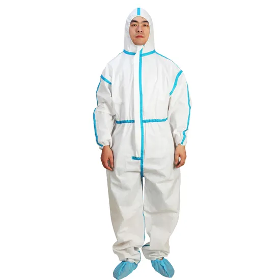 Disposable Type 5 Type 6 Water Proof Protective Coverall 