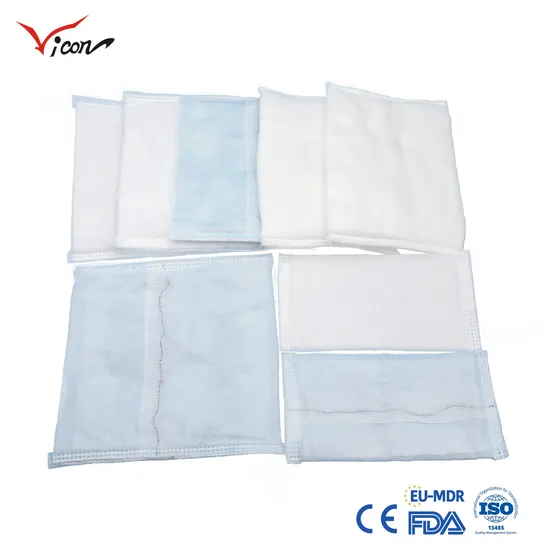 High Absorbent 100% Cotton Medical Disposable Surgical Dressing Gauze Abdominal Pad 