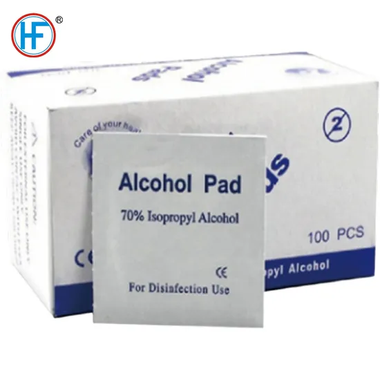 Alcohol Prep Pads, 70% Alcohol Cotton Slices, 100 PCS Alcohol Gauze Pads Individually Wrapped 