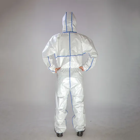 Type 4/5/6 Chemical Protective Coverall with Elasticated Hood Anti
