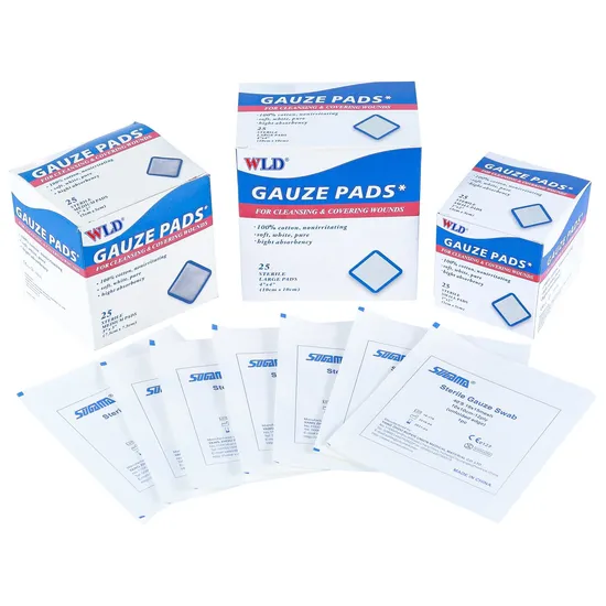 Ce Standard Sterile Gauze Pads 19*15 Mesh 