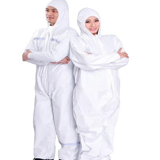 Type 4/5/6 Disposable Waterproof Overalls by SMS or Microporous Coveralls XL Film Laminated Materials 