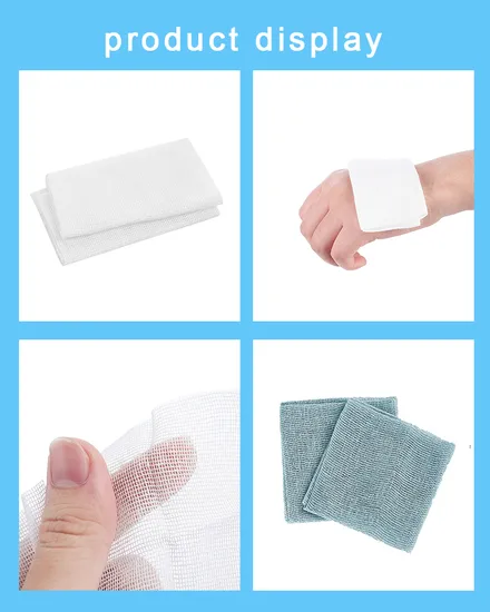 Wholesale Manufacturer 4*4 Sterile Medical Green / Blue Gauze Swab Gauze Pad 