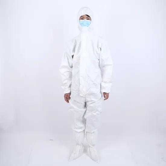 Personal Protective Product Unisex Anti Static Disposable Protective Overalls PPE Suit Coverall 